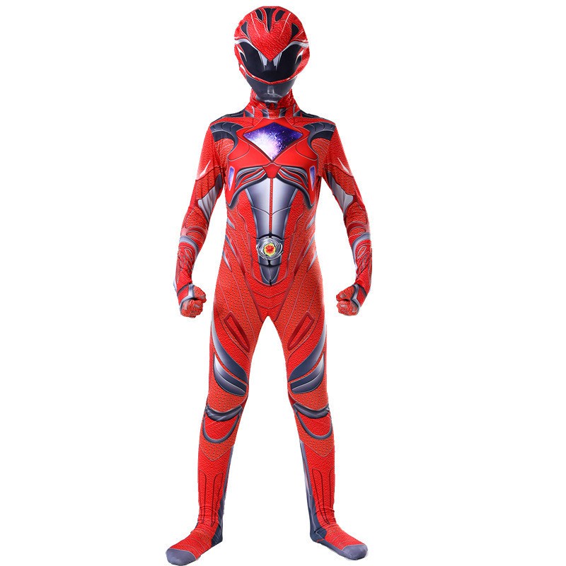 Cosplay New Design Power Rangers Costume Tights Suit f Kids Superhero ...