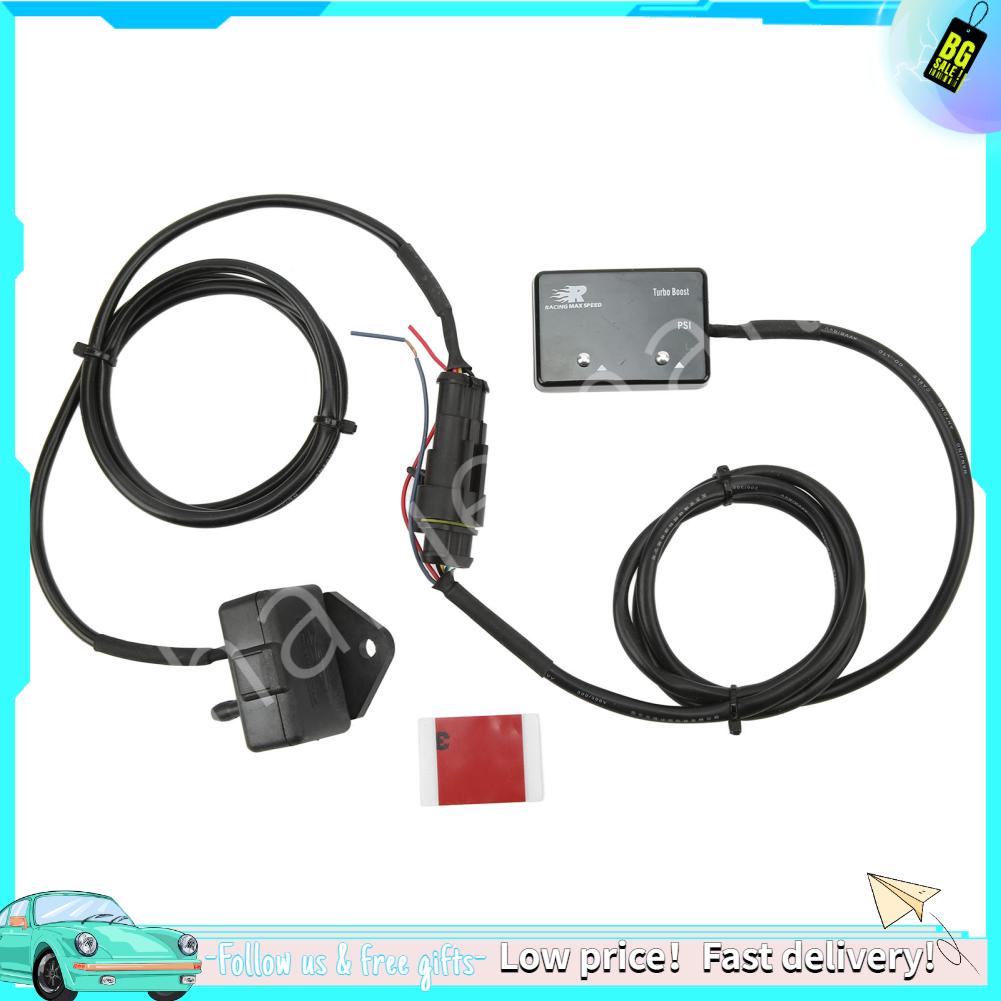 Haijiemall Boost Pressure Gauge Adjustable Warning Levels Clear Display