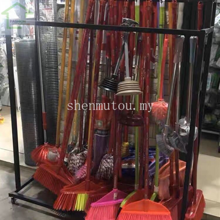Supermarket Hanging Mop Rack Broom Display Rack Floor Mop Rack Mop Rack