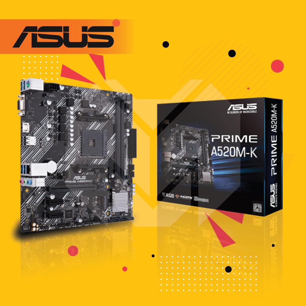 Asus Prime A520m K Amd Am4 A520 Ddr4 Motherboard Shopee Malaysia 8005