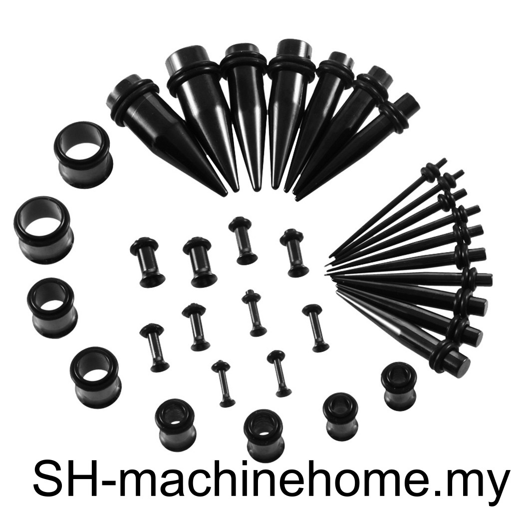 1/2/3/5 36 Pieces Ear Gauges Stretching Kit Plugs Taper 14G00G