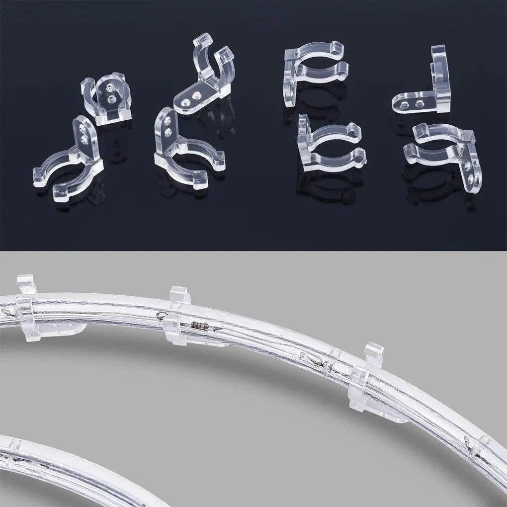 Led String Accessories Round end, Round Pass supports 360 degree neon ...