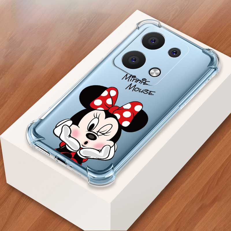 Xiaomi Poco X6 Pro Poco M6 Pro X6pro X5 Pro 5g Soft Minnie Case Air Cushion Shockproof Casing 4437