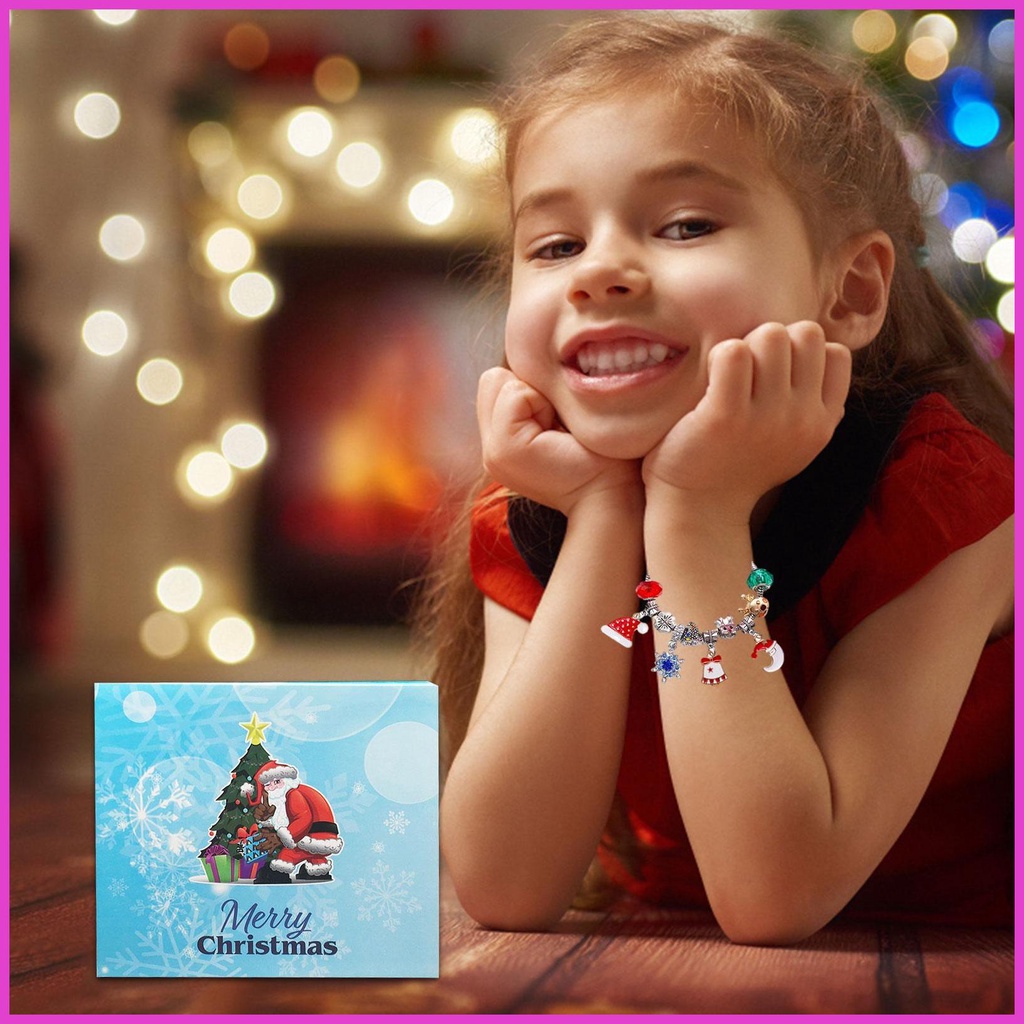 Christmas Countdown Advent Calendar Christmas Girls Bracelets Count