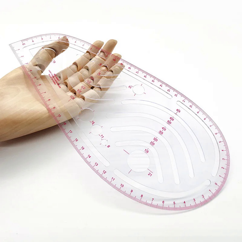 6401 Multifunctional Sleeve Cage Ruler Curve Ruler Clothing Plate ...