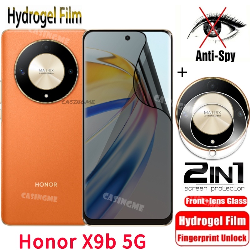 For Honor Magic6 Lite 5G / X50 5G / X9b 5G Anti-Spy Screen Protector Silk  Printing Side Glue Film