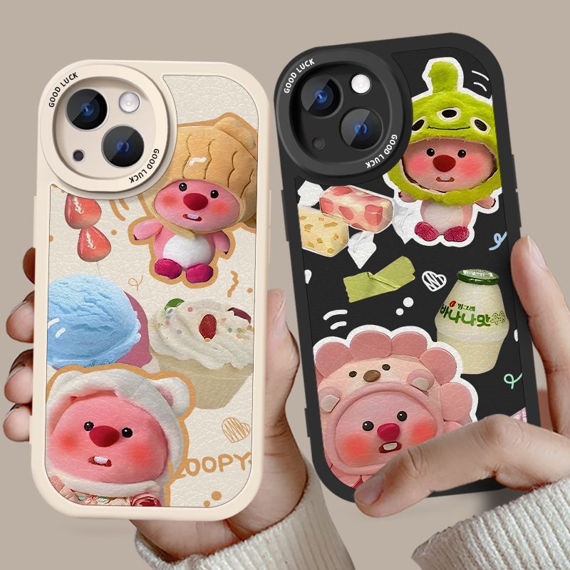♞Loopy Cute Little Beaver Couple Mobile Phone Case For Any Model Apple ...
