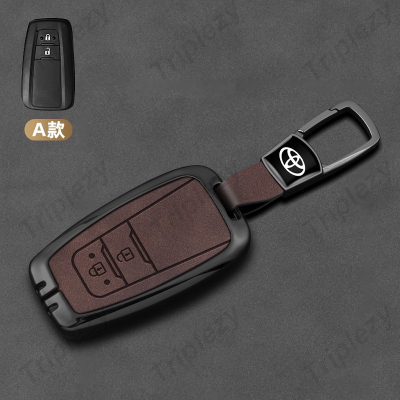 Capa Chave Couro Toyota Camry Chr Corolla Rav4 C/prata | Brasil