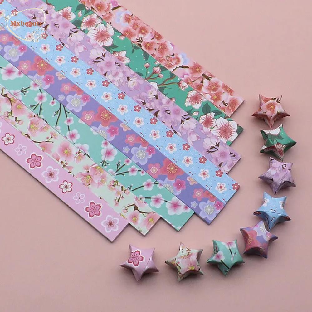 MXBEAUTY Origami Stars Paper, Handmade Paper Craft Star Folding Paper