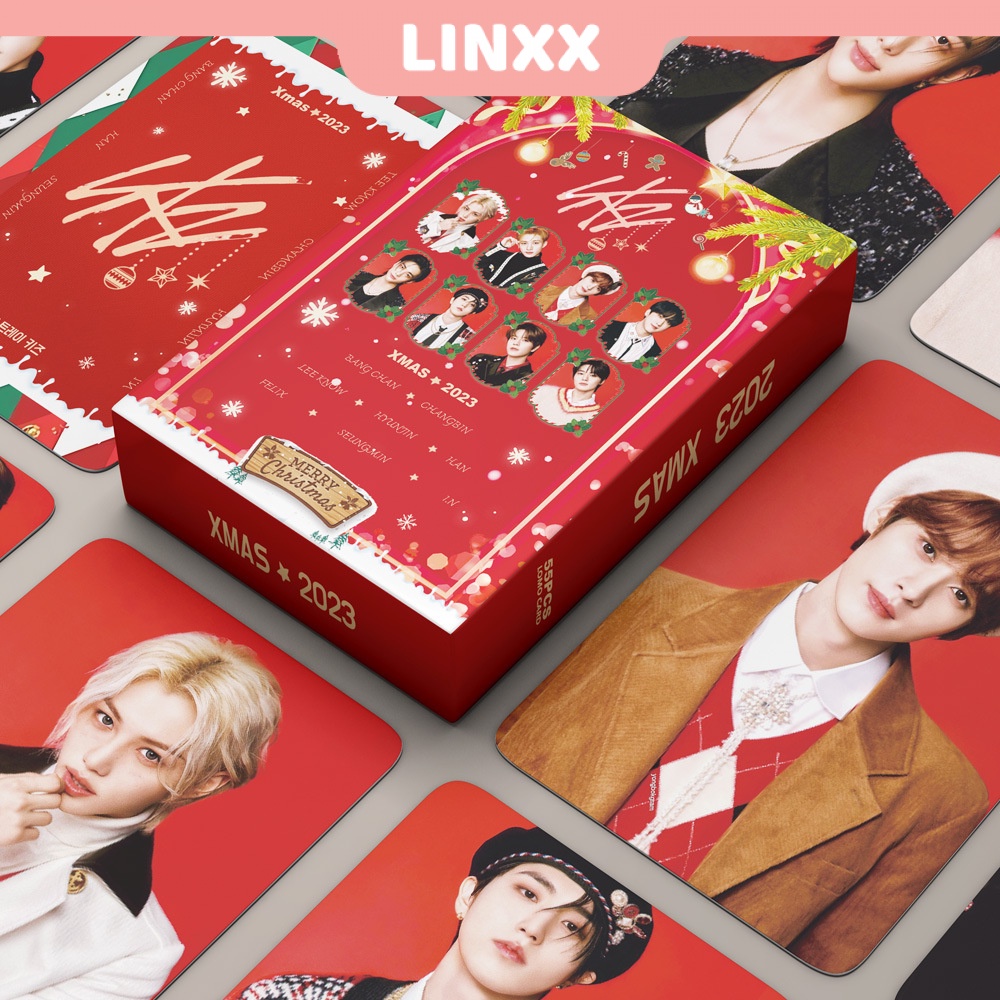 LINXX 55 Pcs Stray Kids XMAS Album Lomo Card Kpop Photocards Postcards ...