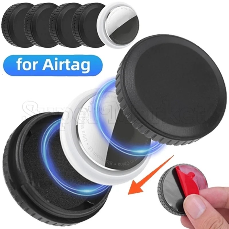 Locatorhouder Voor Fietszadel – Verborgen Bevestiging Voor Airtag Tracker, 3D-geprint PLA, Zwart
