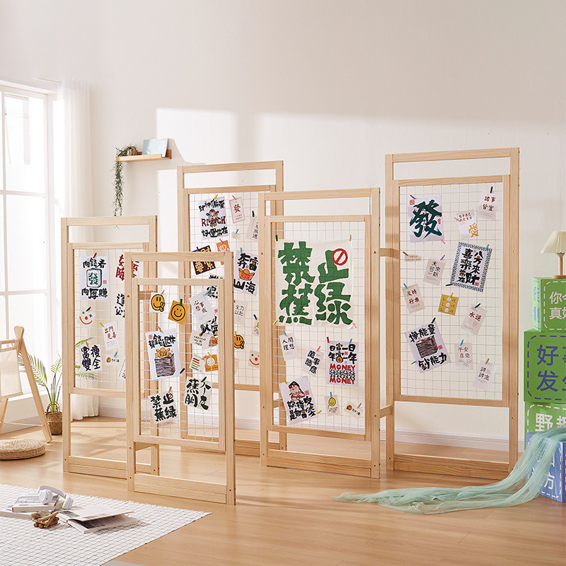 Grid Display Stand Floor-standing Kindergarten Art Area Storage Rack ...