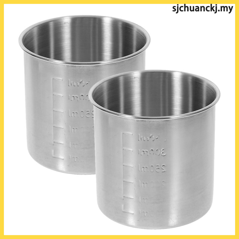2pcs Rice Measuring Cup Part Stainless Steel Rice Measuring Cup Scaled ...