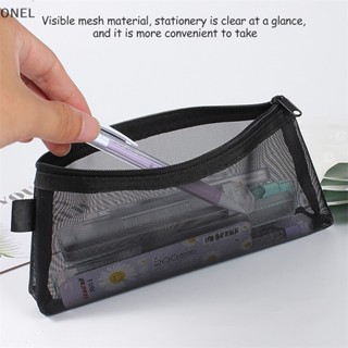 Large Transparent Pencil Case Pen Pouch Visible Mesh Pencil Bags