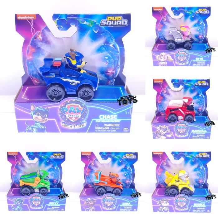 Paw Patrol The Mighty Movie Pup Squad Racers Original | Shopee Malaysia