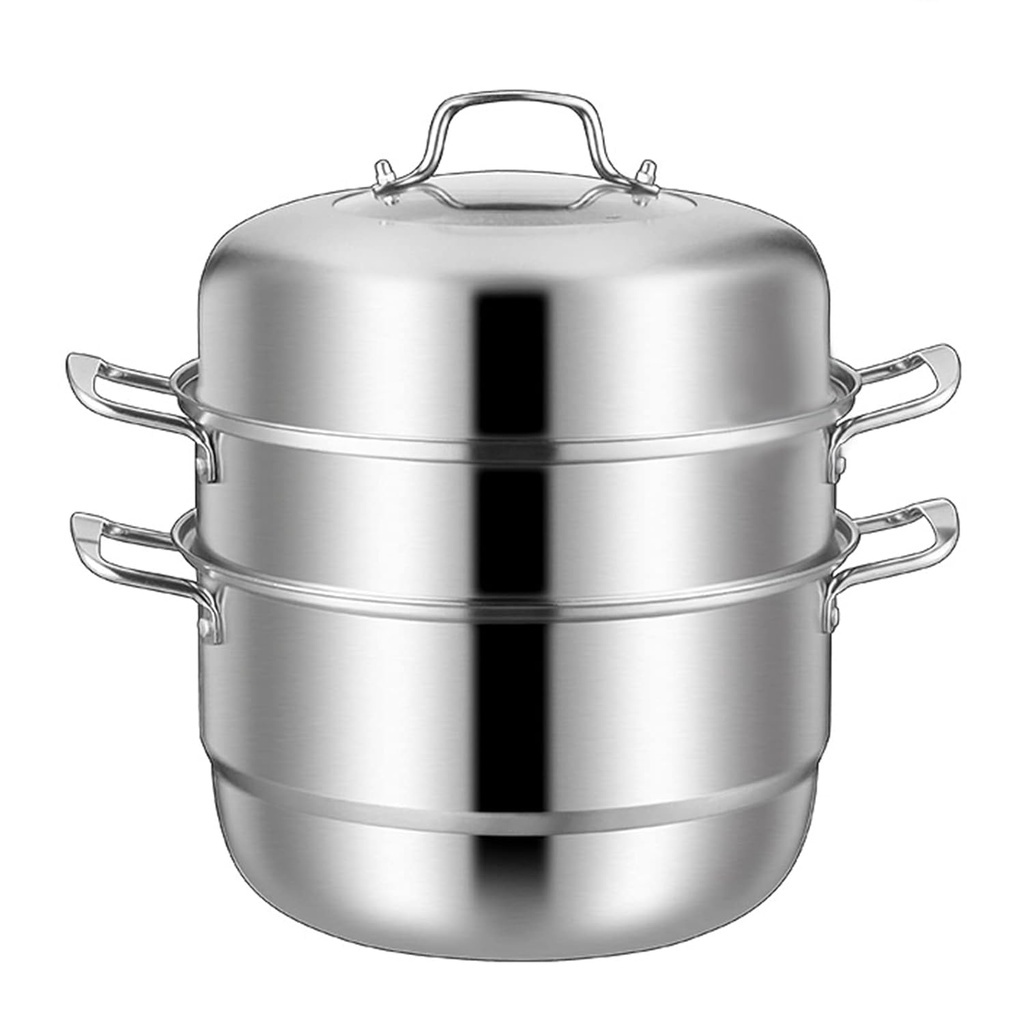 READY STOCK Stainless Steel Food Steamer Cooking Pot 32cm 3 Layer ...