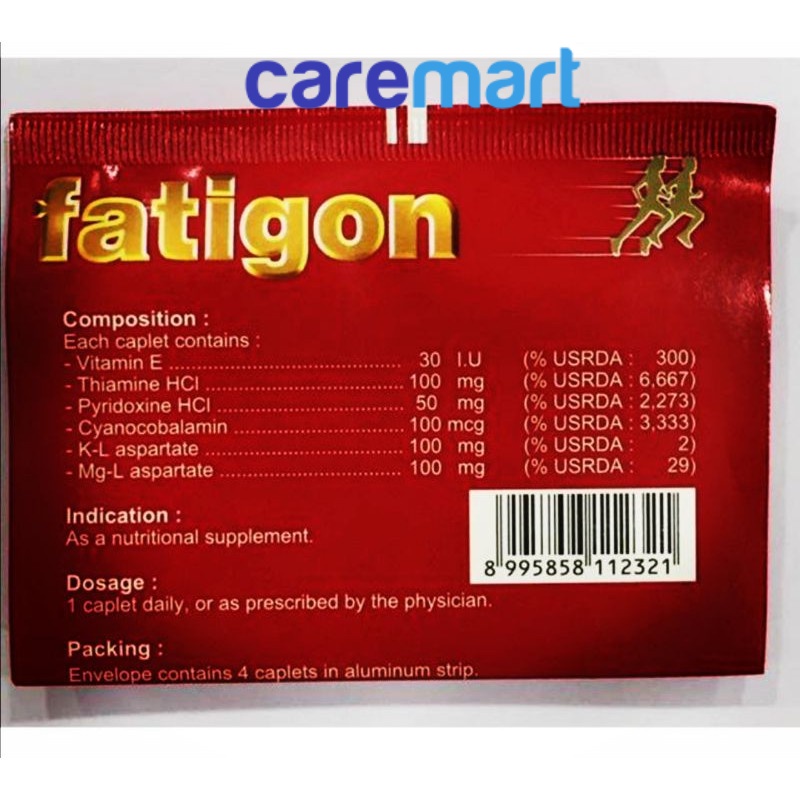 FATIGON MULTIVITAMIN 4 CAPLETS | Shopee Malaysia