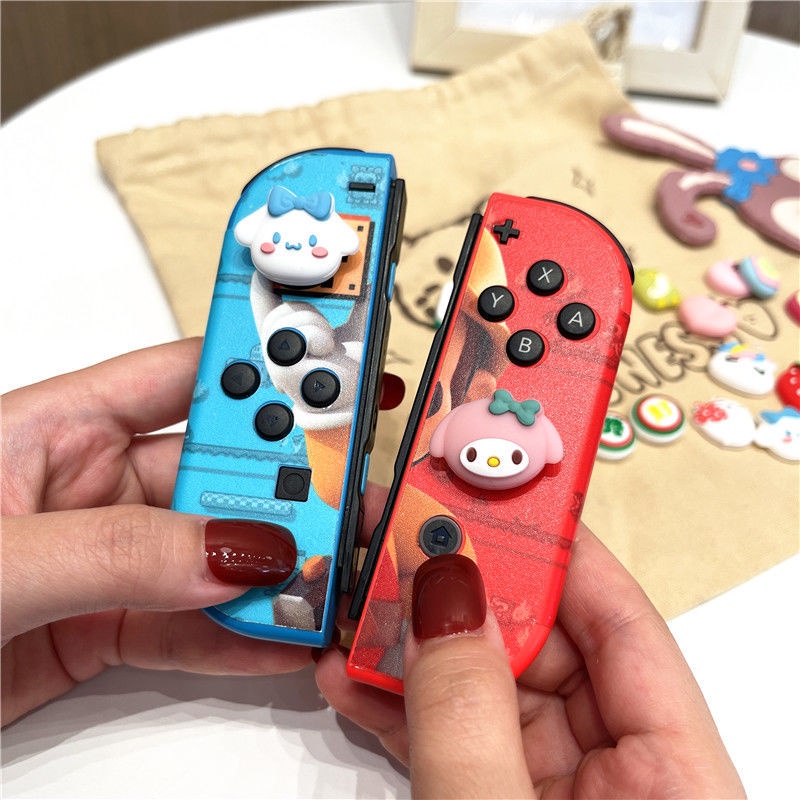 Cute Cinnamoroll Melody 4Pcs Nintendo Switch Thumb Grip Silicone Caps