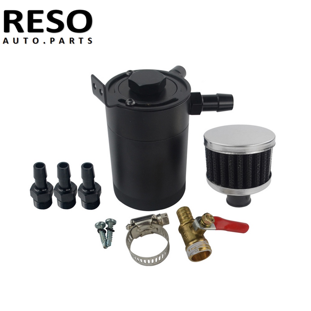 Oil Catch Can 3/8" NPT Inlet/Outlet Baffle 2 Ports Oil Catch Can Tank