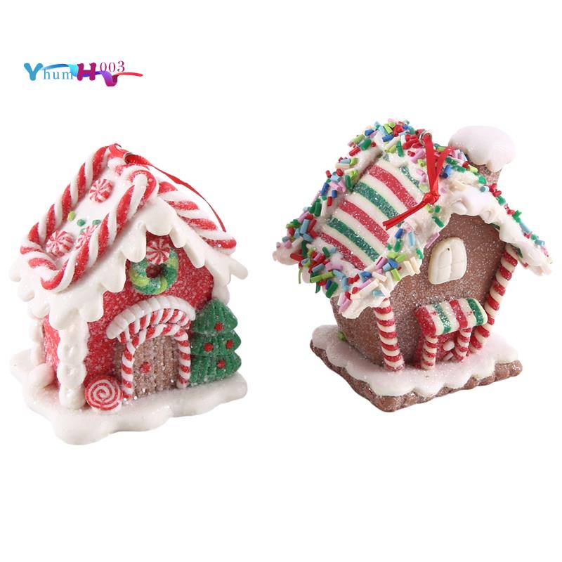 2Pcs Christmas Houses Christmas Houses Decorations Christmas Trees