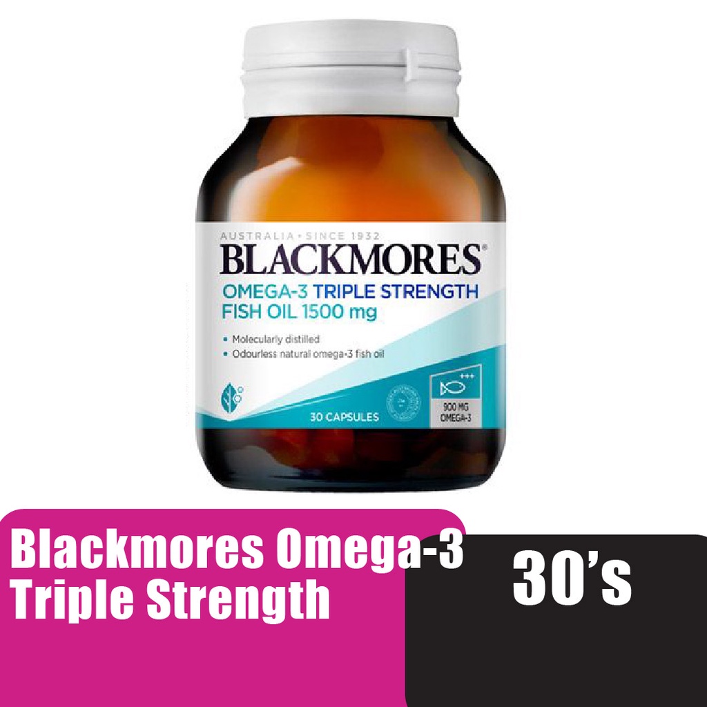 BLACKMORES OMEGA 3 TRIPLE STRENGTH FISH OIL 1500MG 30 S Shopee Malaysia