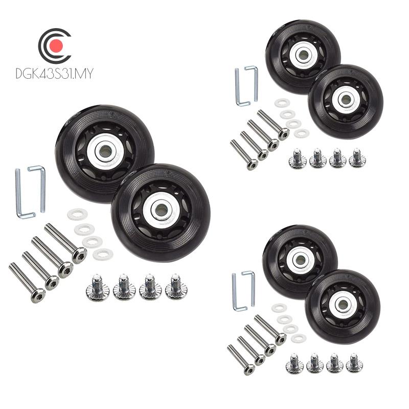 Suitcase Luggage Wheel Replacement Kit Rubber Universal Wheels Swivel