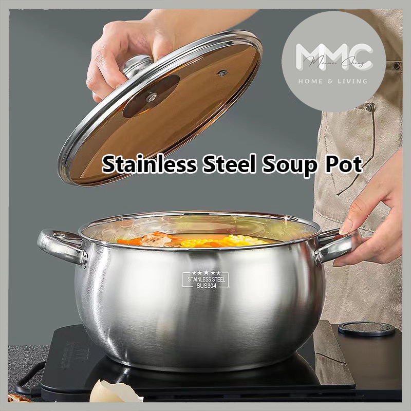 Sus304 Stainless Steel Steamer Pot For Home Use, Suitable For Soup