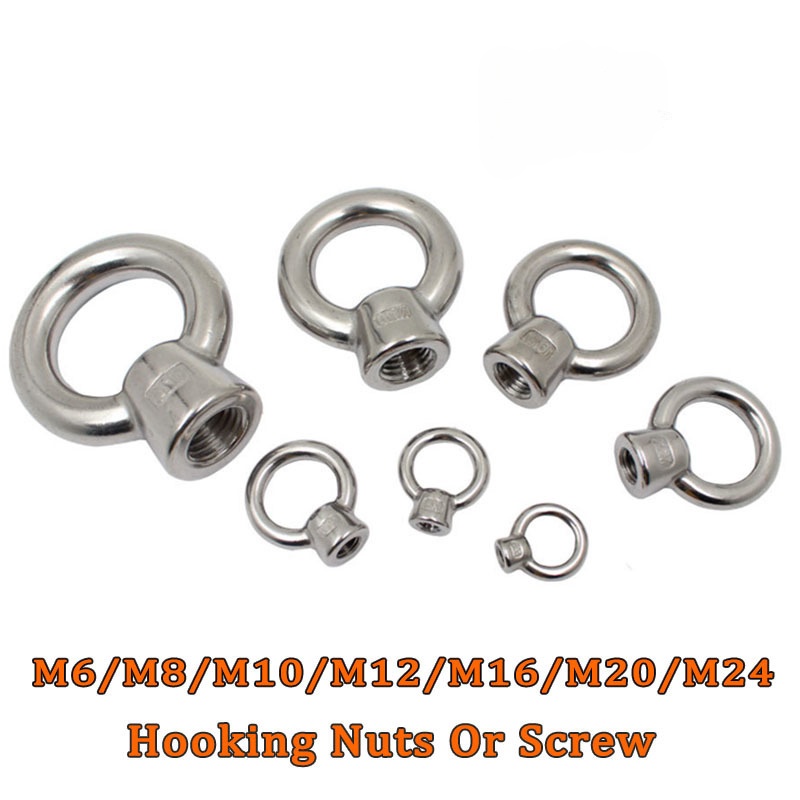 Lifting Eye Nuts/screw Ring Eyebolt Ring Hooking Nut Screws M6 M8 M10