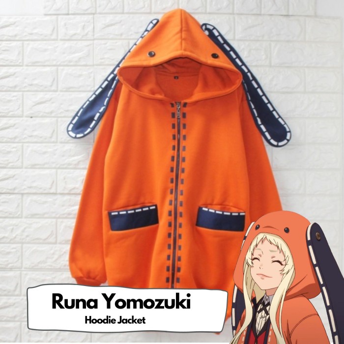 Runa Yomozuki Hoodie Jacket - Japanese Anime Runa Cosplay Jacket - L ...