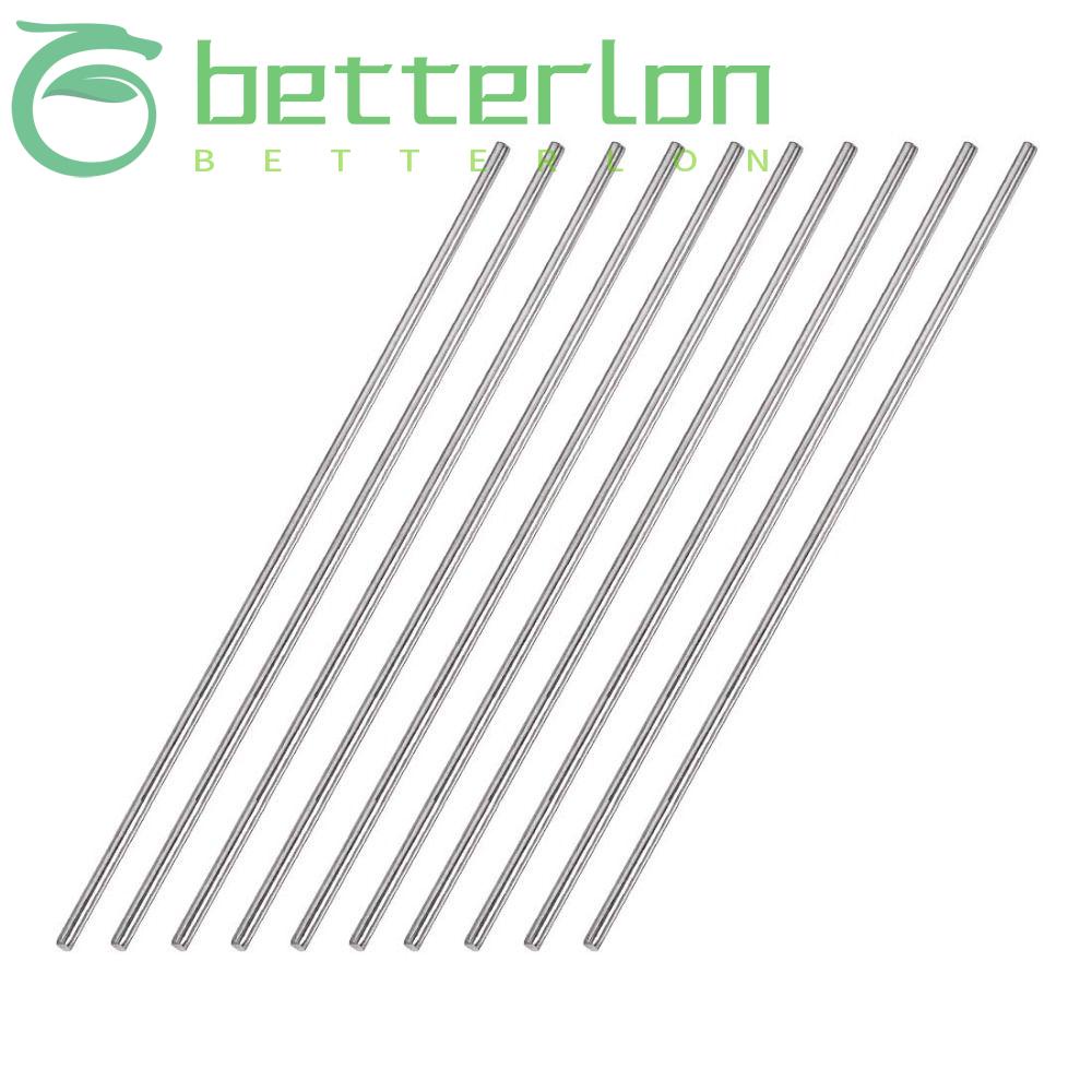 BETTERLONTIME 5Pcs HSS Lathe Bar Stock Tool, Silver 2.5mm Round Steel