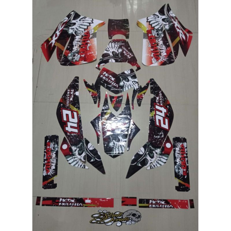 XR- 150L Honda Metal Mulisha Theme Full Body Decals Non Reflectorized ...