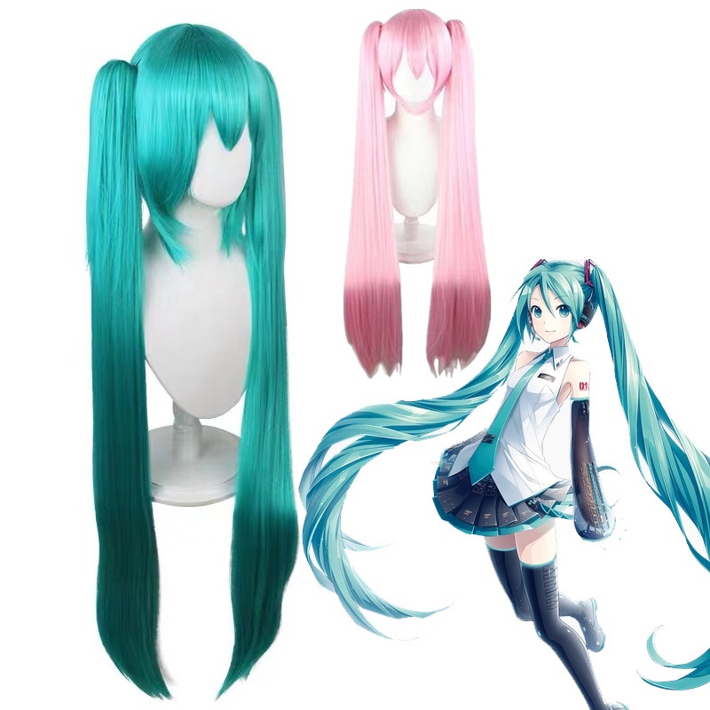 Anime Hair Miku Long Clips 2 Ponytails Game Yandere Simulator Osana