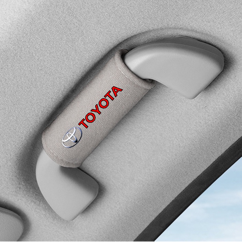 Toyota GR Car Roof Pull Gloves Car Inner Door Armrest Covers Fluff