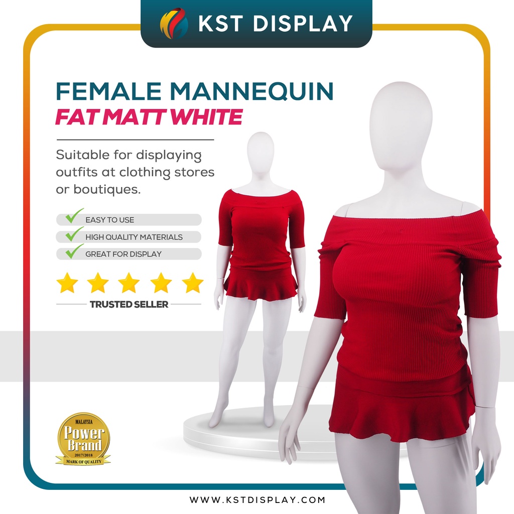 Fat Female Mannequin Full Body / Plus Size Mannequin / Full Body