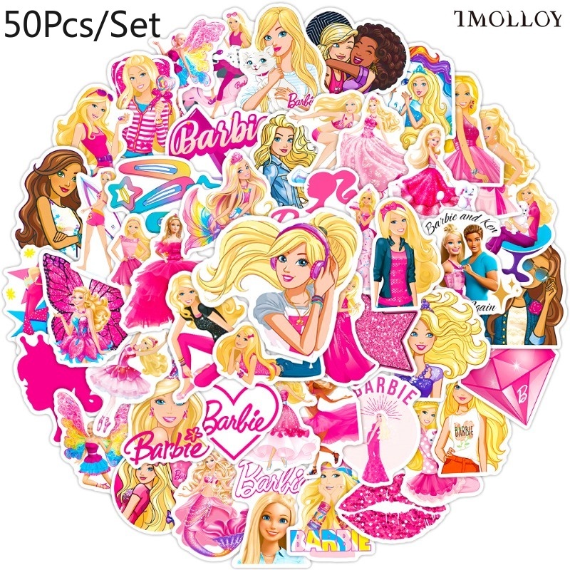 Barbie stickers to print clearance