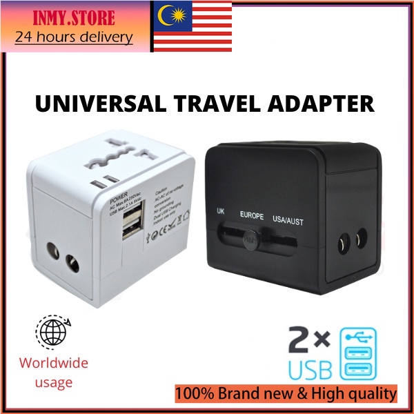 [Ready Stock] Universal Travel Adapter Worldwide All in One