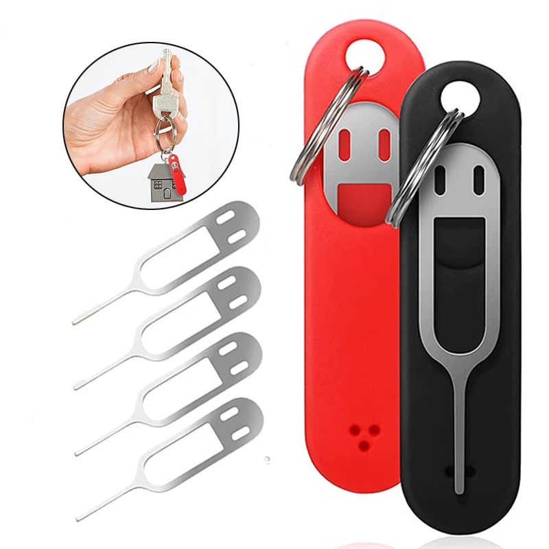 Mini AntiLost Card Pin Keychain/SIM Card Removal Tool, With Detachable