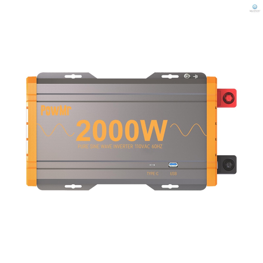 Pure Sine Wave Inverter 2000W 12VDC Input 110VAC Output 12VDC to 110VAC