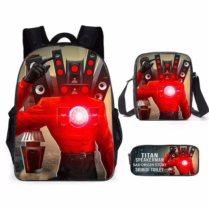 Skibidi Toilet Titan Speakerman School Bags For Teenage kids Backpack ...