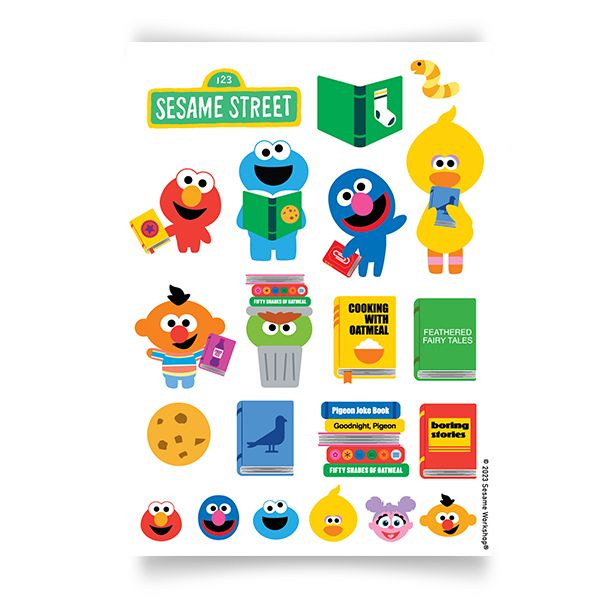 SST4-Sticker: Sesame Street Baby Family-1 A6 Sticker (A6-PP-STK-403 ...