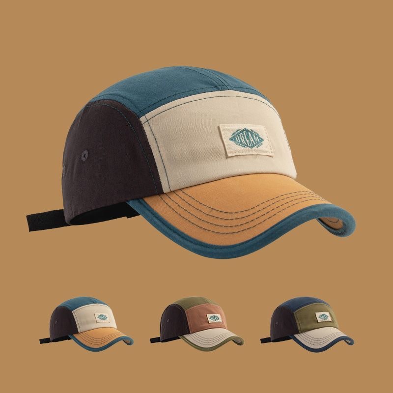 American Color Matching Pic Letter Baseball Cap Casual All-match Sun ...
