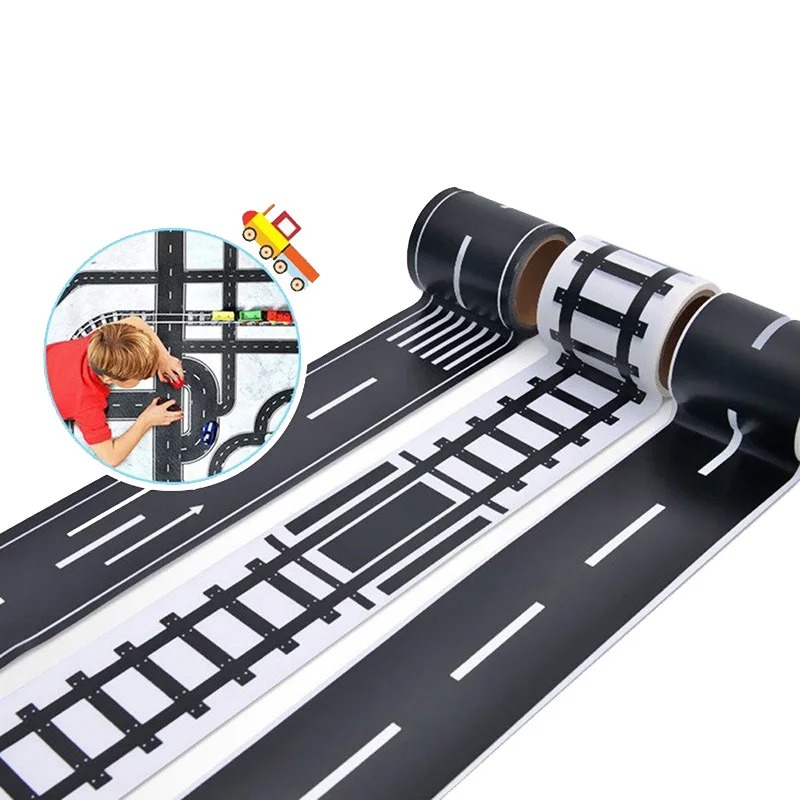 Creative Traffic Railway Road Journal Washi Tape Adhesive Masking Tape ...