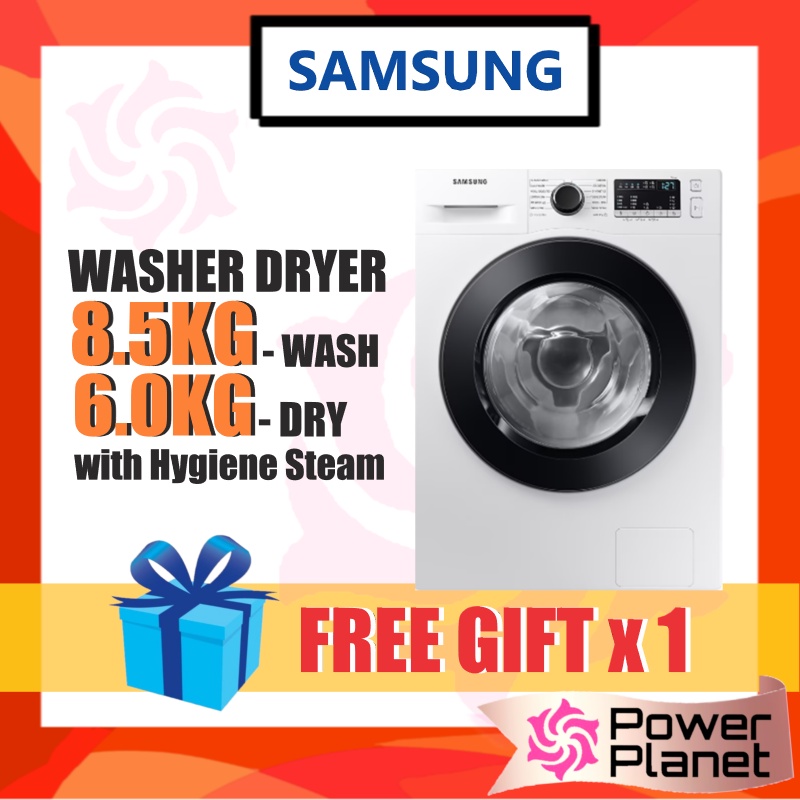 [FREE GIFT] Samsung WD85T4046CE/FQ Inverter Front Load Washer Dryer 8