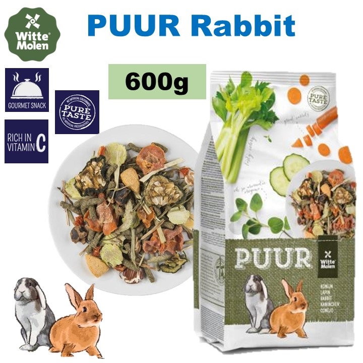 Witte Molen Puur Rabbit Food 600g Shopee Malaysia