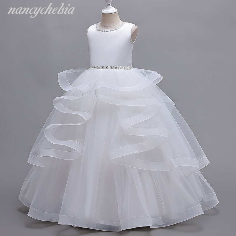 Children's Bridesmaid Dress Flower Girl Wedding Party Ball Gown