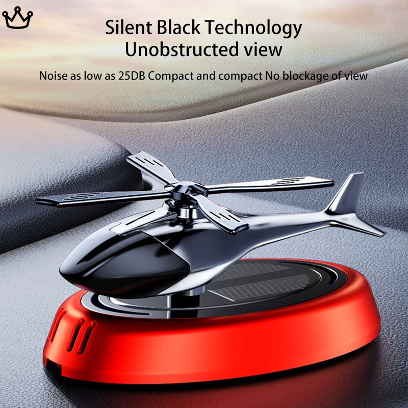 Helicopter Solar Rotating Car Perfume Diffuser Air Freshener Ornaments