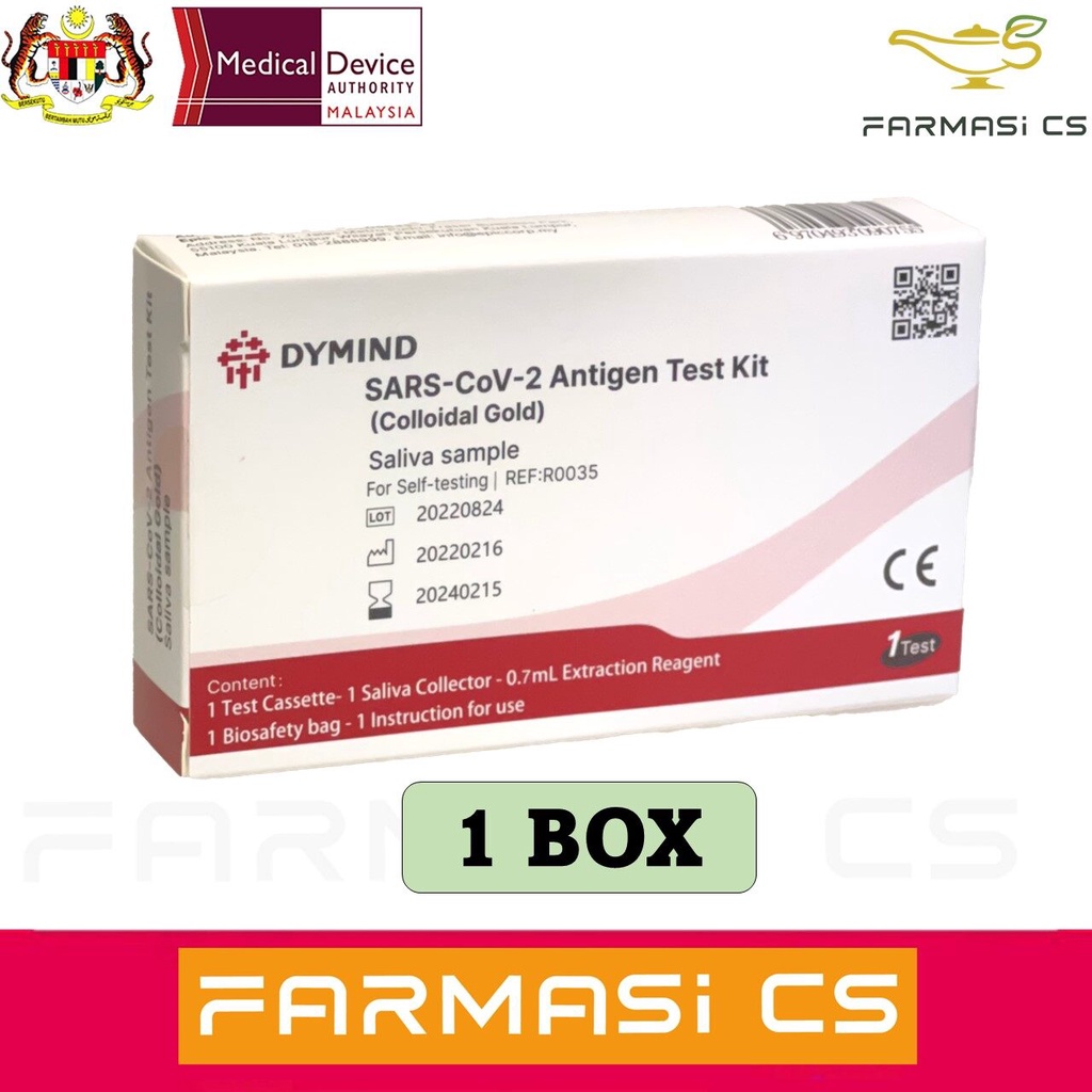 CLEARANCE DYMIND SARCoV2 Antigen Test Kit (Colloidal Gold) 1 Box DATE