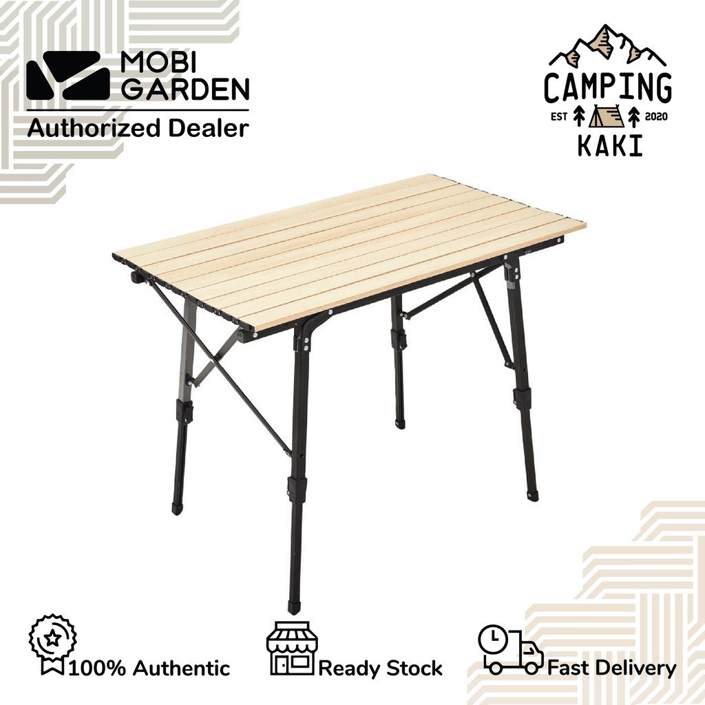 Mobi Garden Camping Outdoor Height Adjustable Table Foldable Table ...