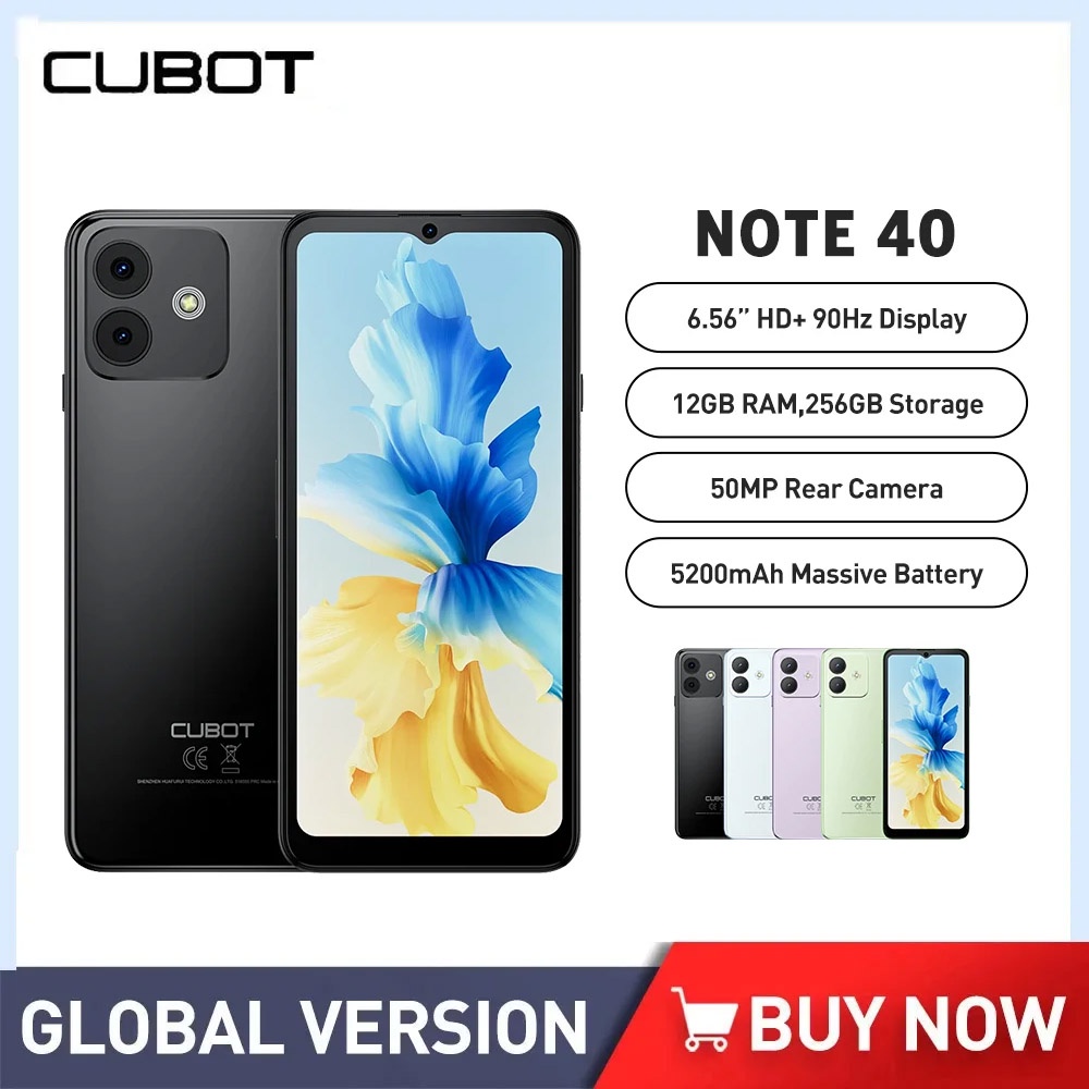 NEW Cubot Note 21 12GB+128GB 6.56 HD+ 90Hz 50MP Camera 5200mAh 4G