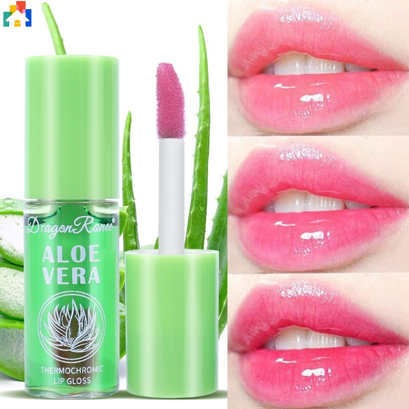 Creative Aloe Vera Color Changing Lip Gloss Waterproof Moisturizing